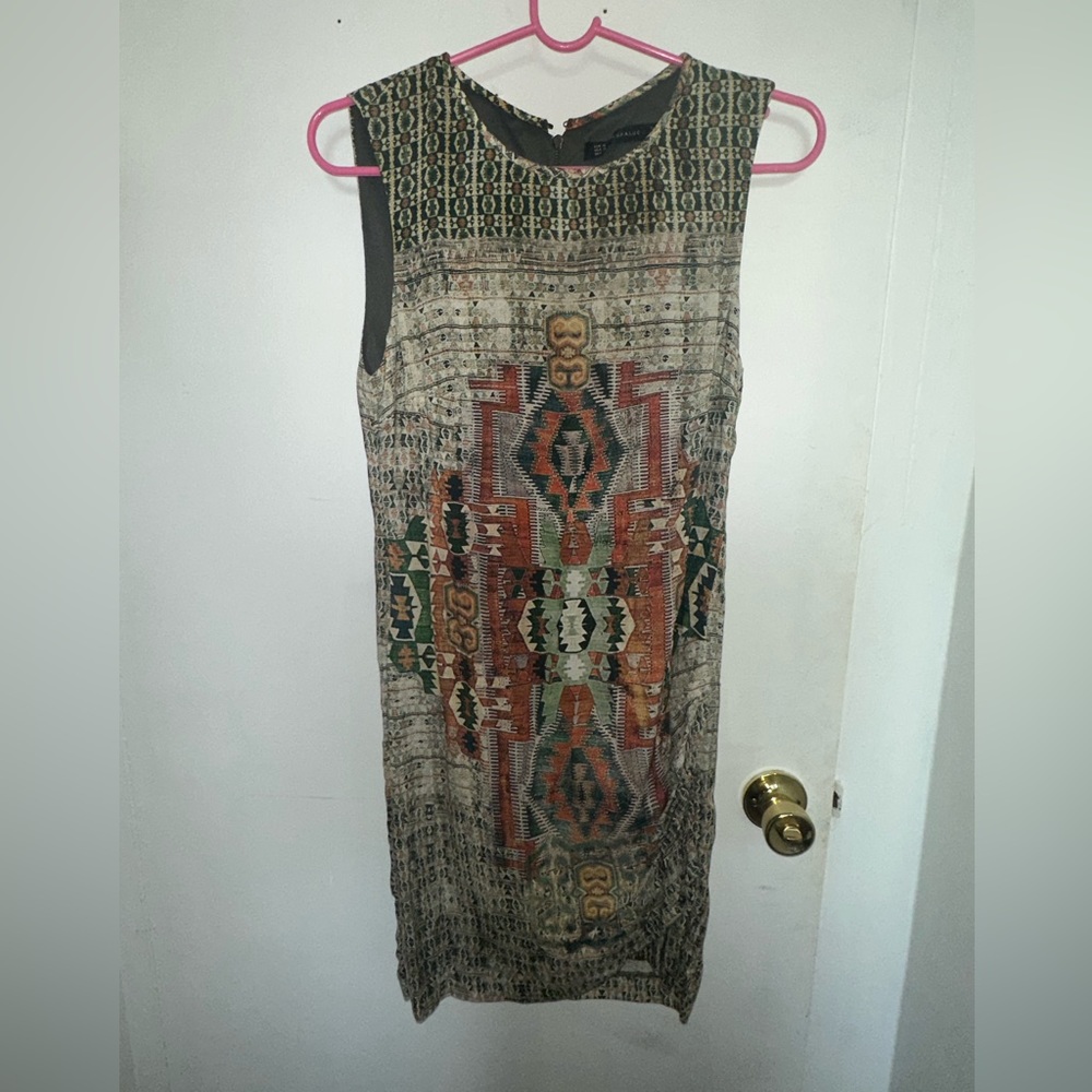 Zara Multi Color Dress in the Size M